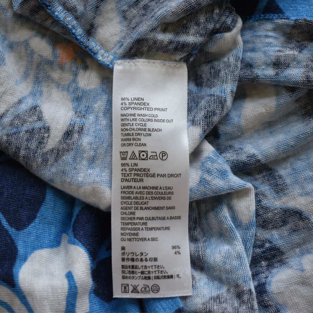 Tommy Bahama Sandy Seaside Brights Floral Maxi Dress L Blue Sleeveless Sun UPF - Picture 8 of 11